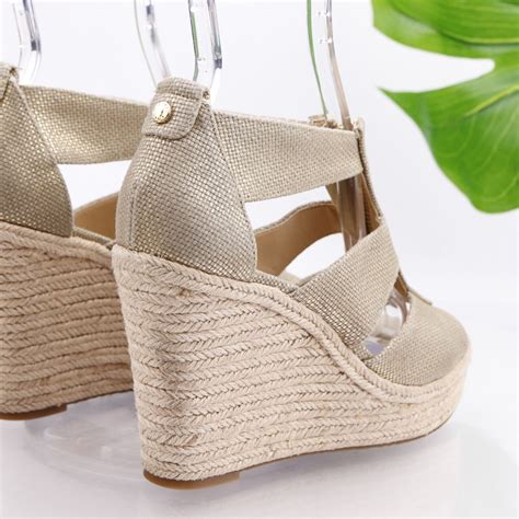 michael kors damita wedge dillards|Damita Linen Wedge .